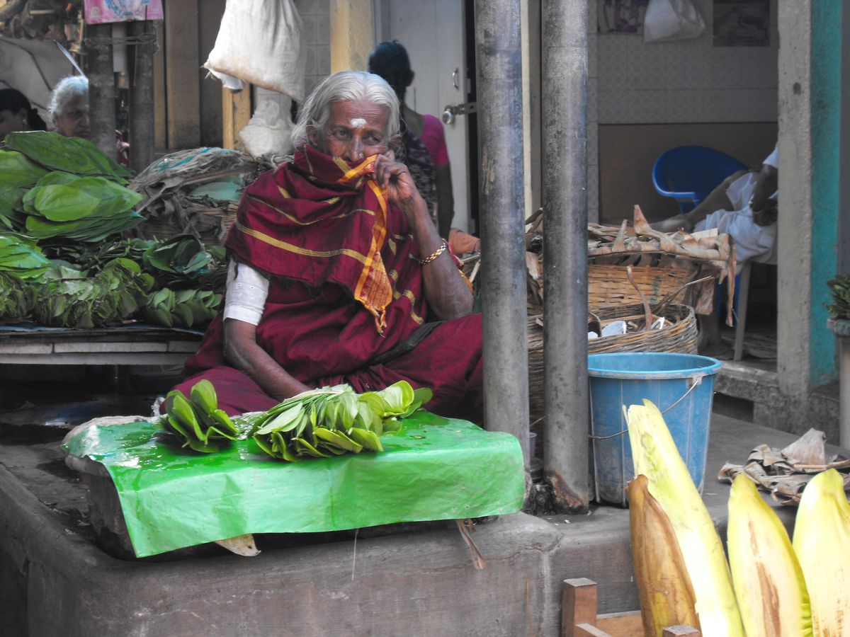 Seller at Mysore market