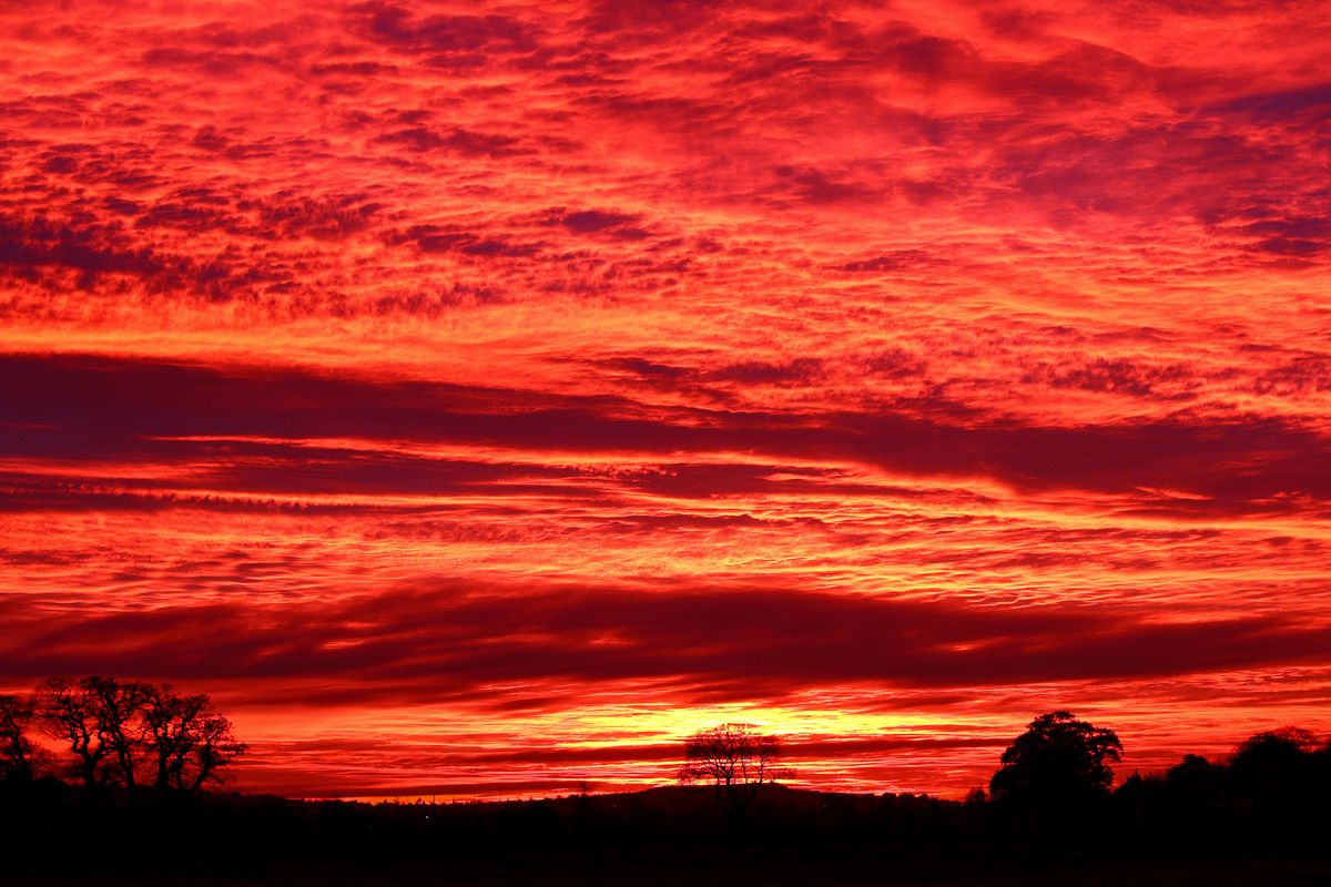 beautiful sunset in Dublin